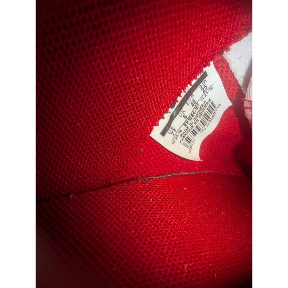 Nike Air Force 1 07 AF1 Vintage Nike Air -White Team Red Polar FV8105-161 Sz 7 - Picture 5 of 5